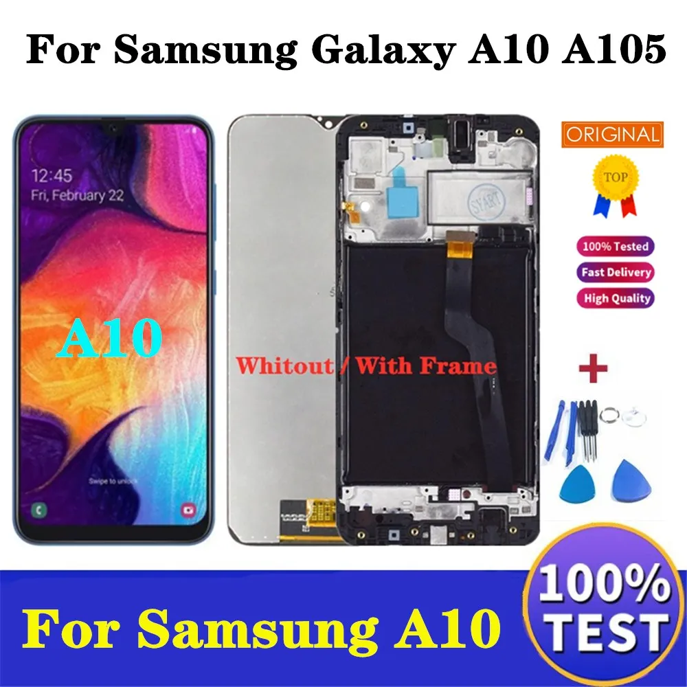 Оригинальный мобильный телефон дисплей для Samsung Galaxy A10 A105 A105F SM Замена дигитайзер