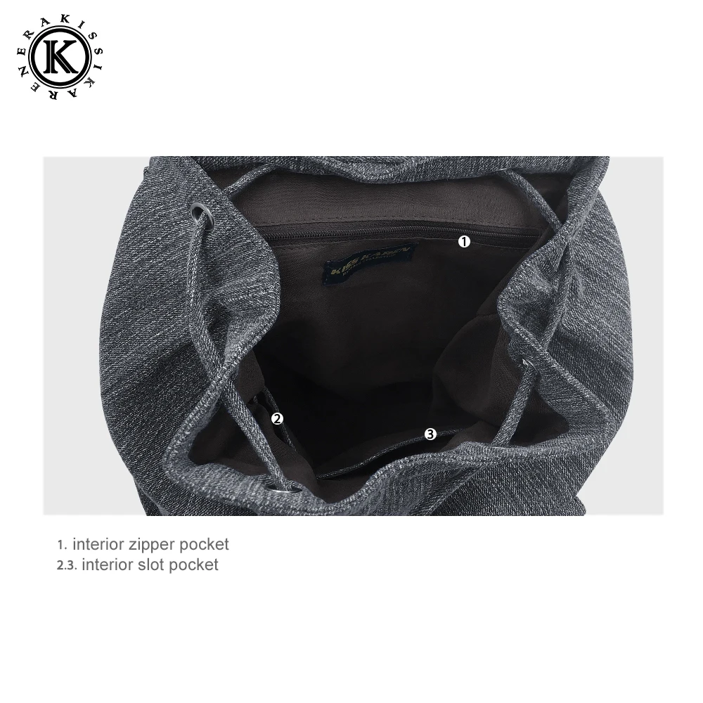 Модные женские джинсовые рюкзаки с карманами и откидной крышкой дорожные