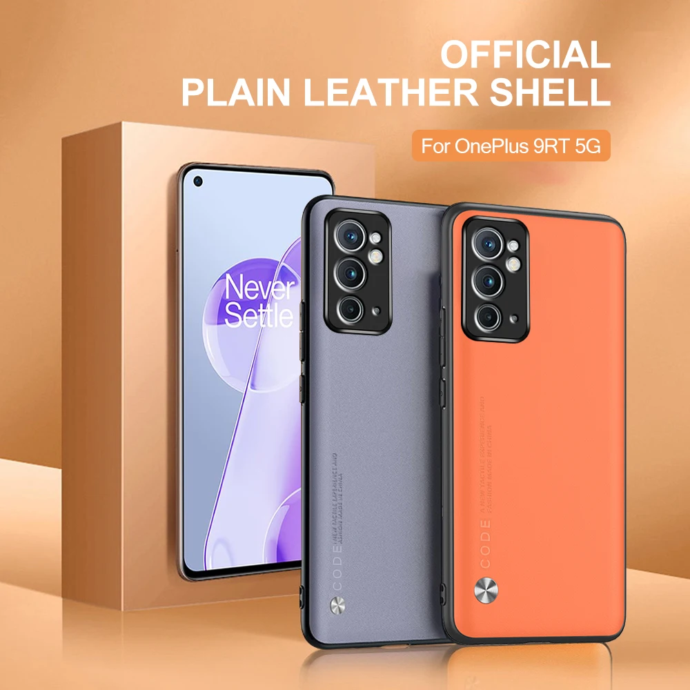 

For Oneplus 9RT 5G Polka Dot Plain Leather Case Back Cover for oneplus 9R 9 8 Pro 8T One+ Shock-proof Phone Case