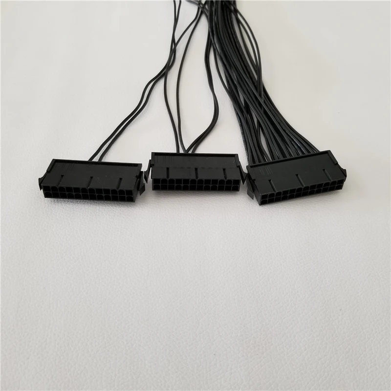 ATX 24Pin Quad 4 блок питания стартовый адаптер материнской платы кабель 18AWG провод для