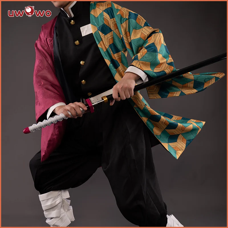 Предпродажа Uwowo новый дизайн демон Slayer: Kimetsu no Yaiba Giyuu Tomioka Косплей Костюм убивающий