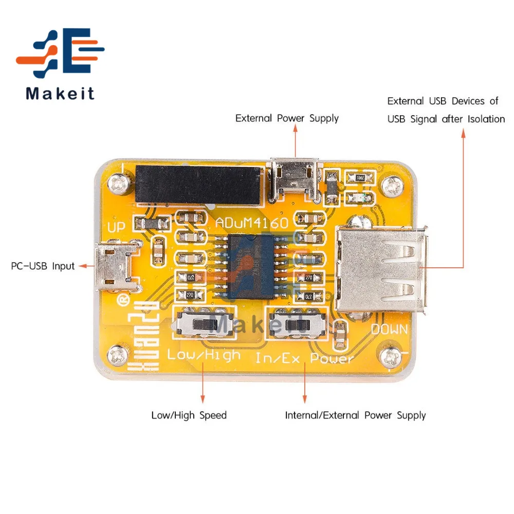 1500 В ADUM4160 USB к модуль изолятора сигнала цифровой безопасности изоляции линии
