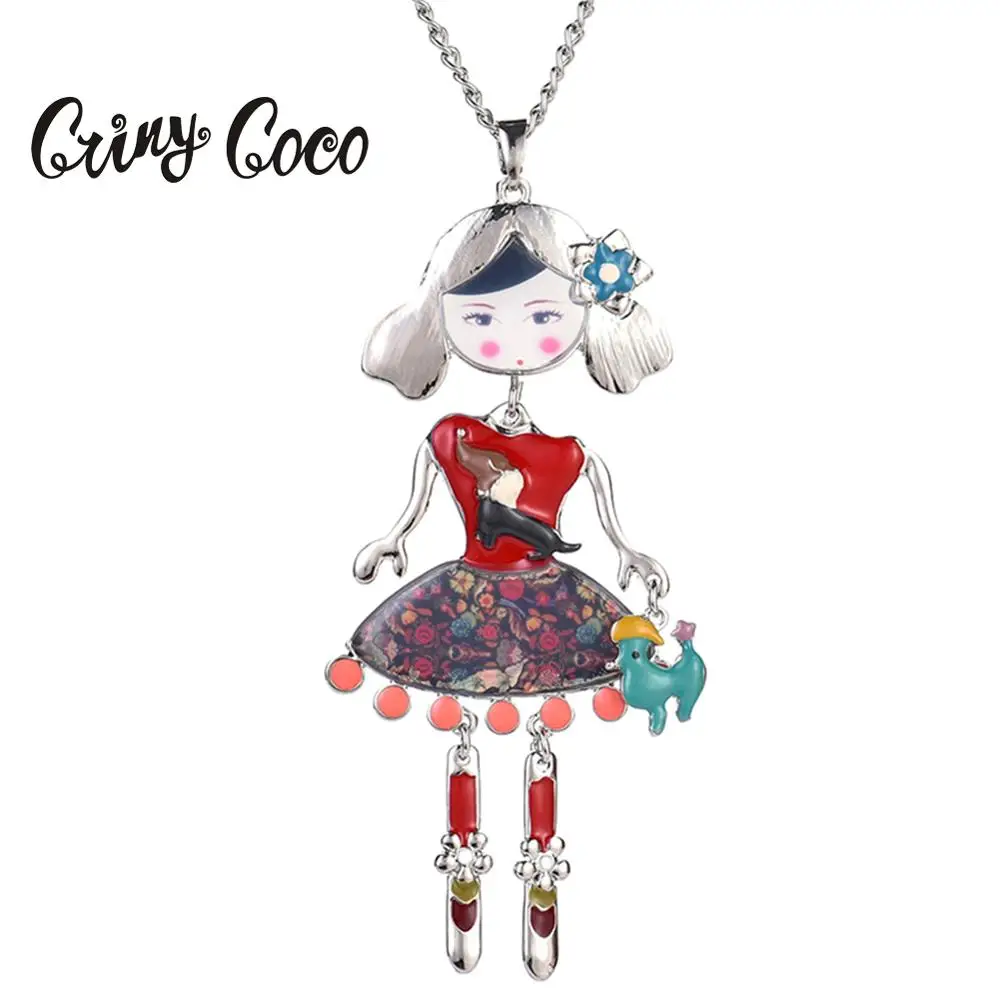 2019 уникальный дизайн колье бижутерия кукольные Подвески ручной работы длинные