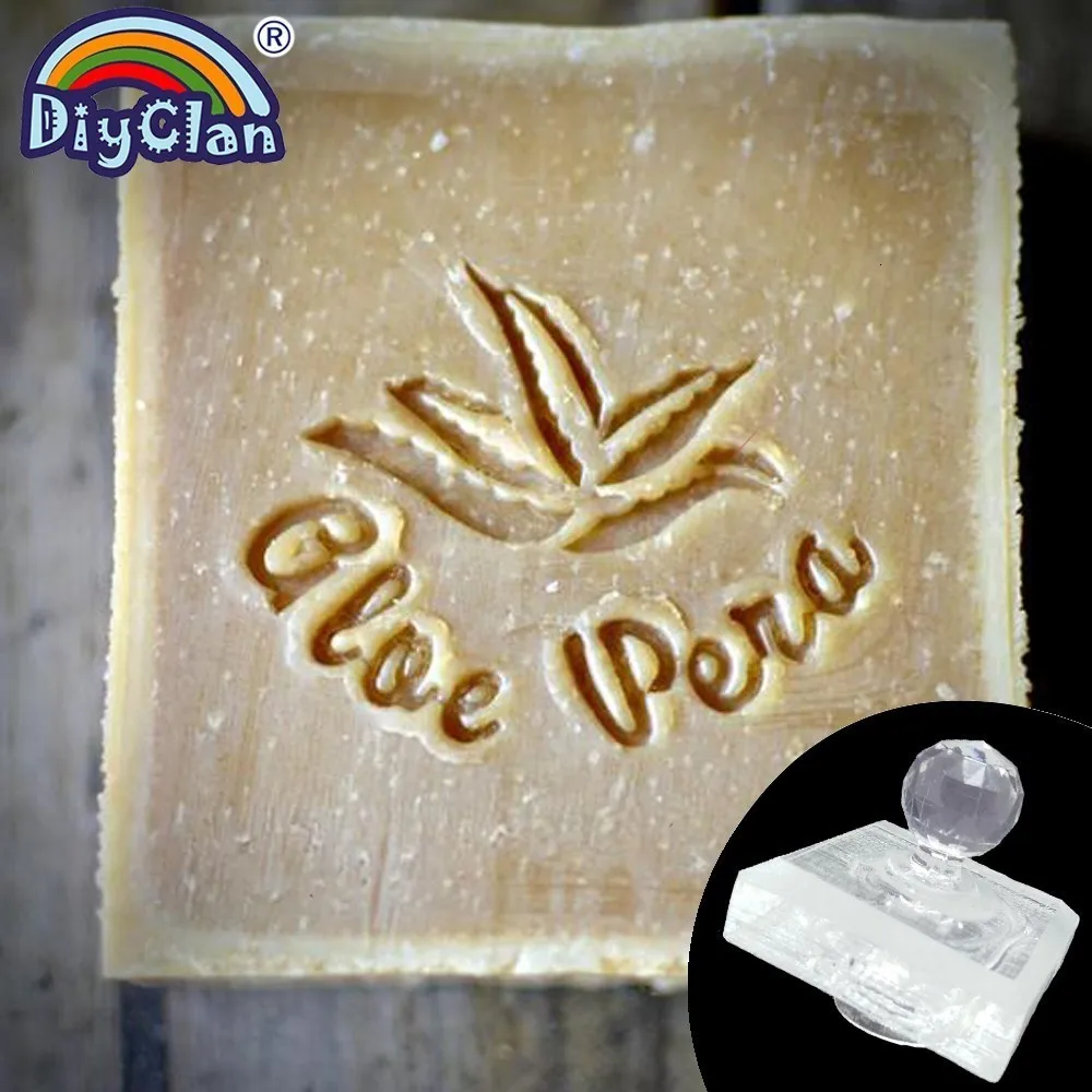 Натуральное мыло с алоэ печать штампов серия растение ручной работы