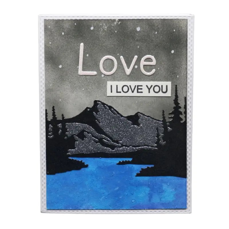 2020 новый пейзаж металла резки Трафарет DIY Скрапбукинг альбом печать бумажная