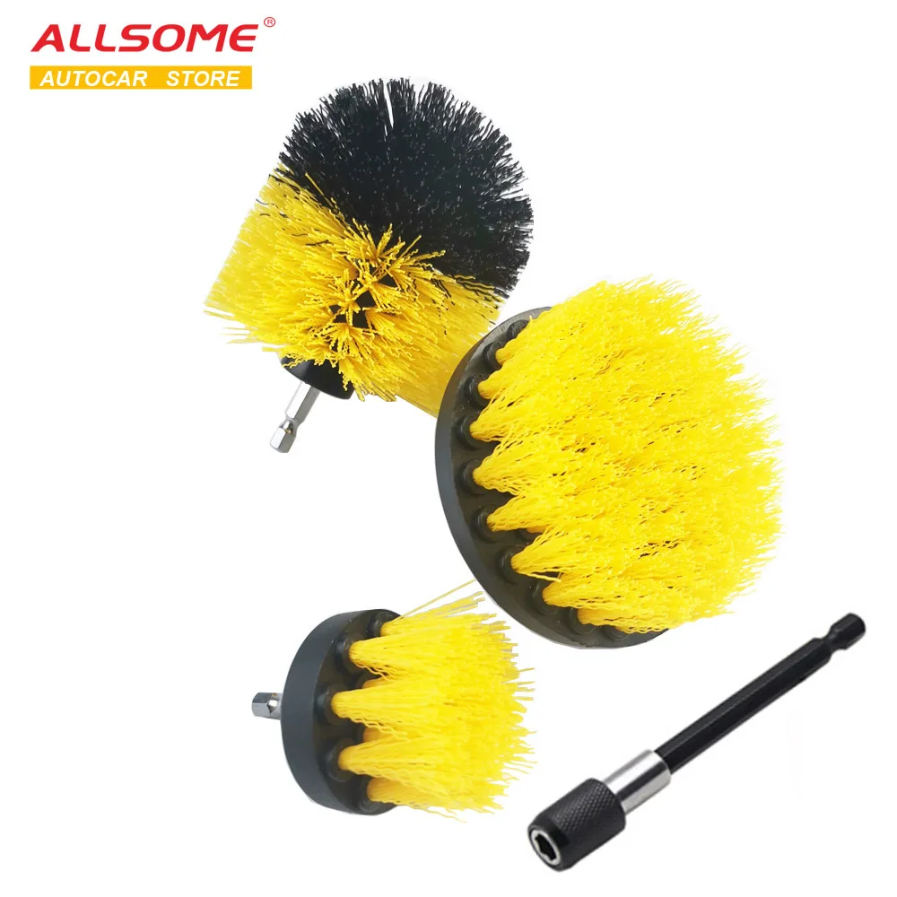 4 шт./компл. сверло скруббер щетка автомобильный набор детализирующие плиточные затирки автомобиль Лодка RV устройство для чистки ванн щетка для мытья посуды Инструмент Щетки Набор для чистки