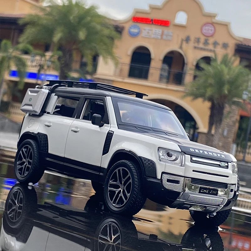 1/24 Land Rofer Defender модель автомобиля из сплава металлическая Jeep для детей литой и