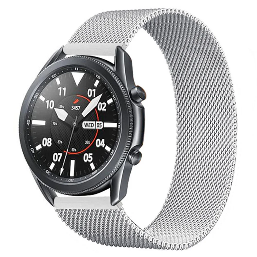 Ремешок Миланская петля для Samsung Galaxy Watch 3 41 45 мм Gear S3 46/42 Active 2 магнитный браслет