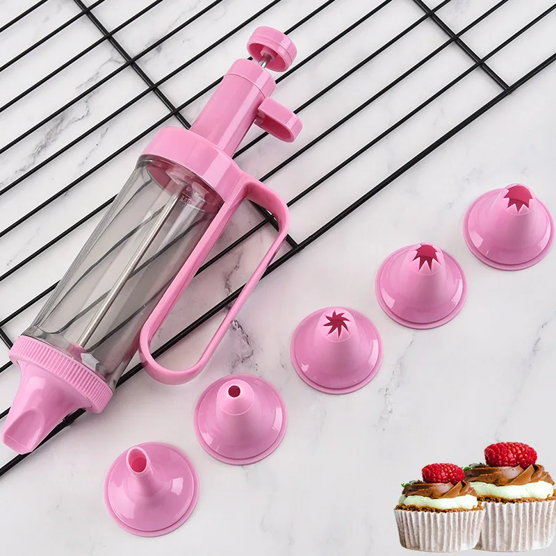 Cookie Press Kit Gun Machine Making Cake Decoration Molds & Pastry Piping Nozzles Tool Biscuit Maker Bake Kitchen | Дом и сад
