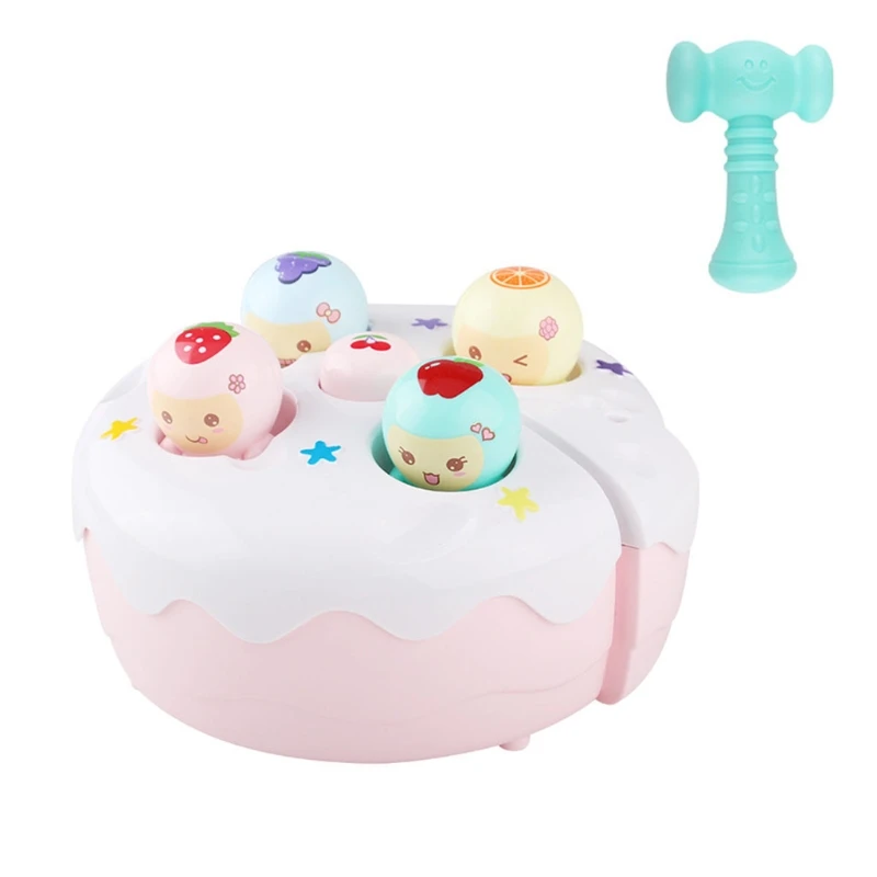 

P15C 1Set Electric Realistic WhacAMole Game Toy Catching Toy Board Games Miniature Smart Stimulation Toy with Light & Music