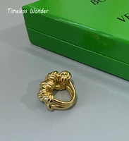timeless wonder fancy geo twist knot statement rings for women designer jewelry cocktail gothic ins runway trendy boho gift 1356
