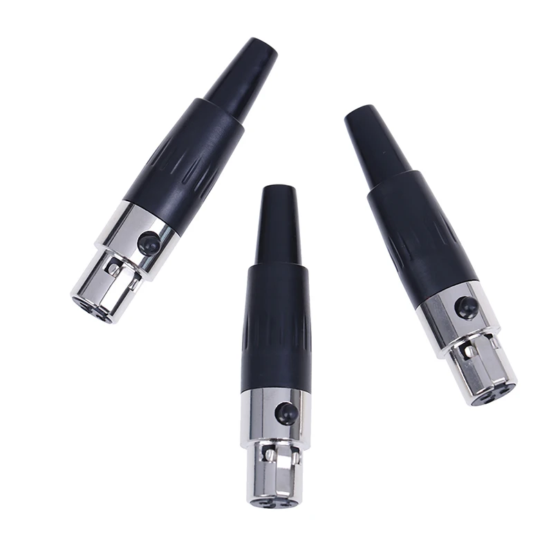 

3pins Female Plug Mini TA3F XLR Audio Microphone Connector MIC Adapter