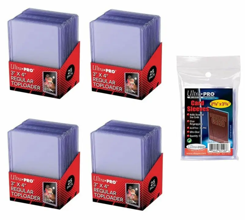 

3x4 Toploaders + 100 Новые погрузчики с мягкими рукавами