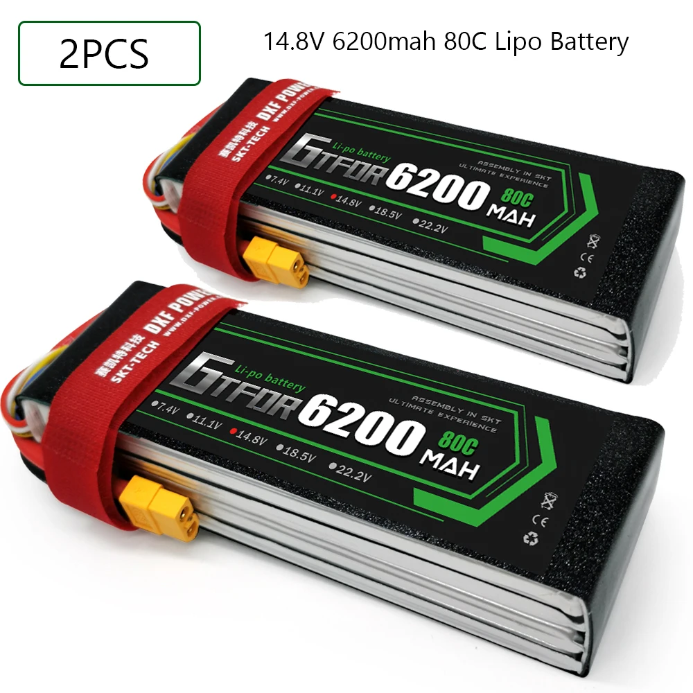 GTFDR 4S 14 8 в 6200 мАч 80C 160C Lipo аккумулятор XT60 T Deans XT90 EC5 для FPV дрона самолета автомобиля