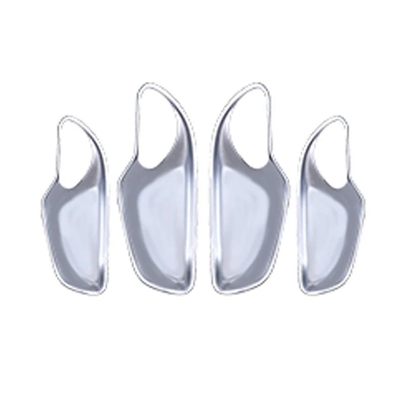 

QHCP Car Chrome Styling Silver Decal Car Window Lift Button Switch Panel Cover Trim Armrest Panel Sticker For Lexus UX 260H