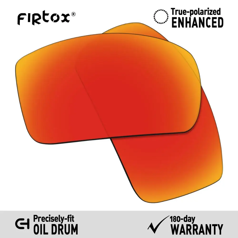 Red-Polarized Firtox настоящие поляризованные Сменные рассеиватели UV400 для солнцезащитных очков-солнцезащитных очков с масляным барабаном(Только Совместимые линзы)-несколько цветов - Цвет линз: Red-Polarized