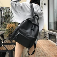 2021 fashion women backpack high quality female soft pu leather school bag for teenager girls travel shoulder bags
