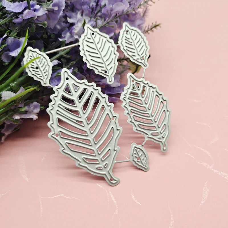 

6PCS/lot Leaf Metal Cutting Dies Stencil Die Cut Scrapbooking Craft Stamps