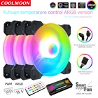 Кулер COOLMOON 12 см12 В4Pin PWM для корпуса ПК, вентилятор для охлаждения корпуса компьютера, 5 В, 3Pin, Аксессуары радиатора для освещения
