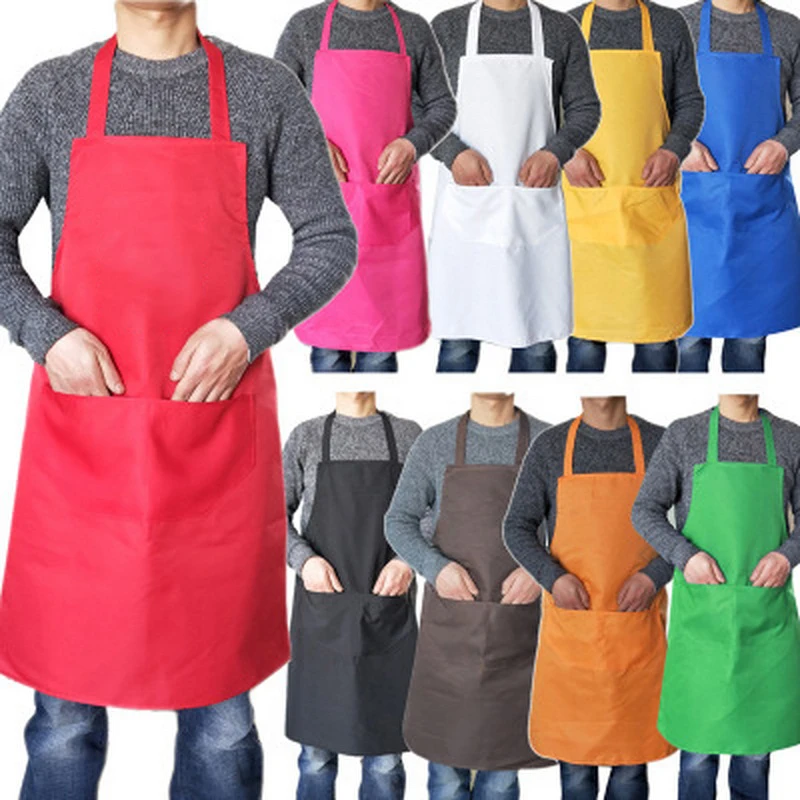 

Colorful kitchen waterproof aprons, keep clothes clean, unisex fashion aprons, waterproof PVC aprons