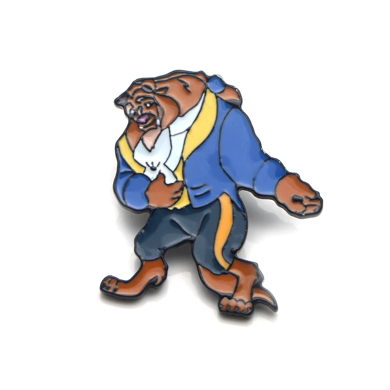 V123 Dragon Ball красота и чудовище милые металлические эмалированные булавки и броши нагрудные булавки рюкзак сумки значок коллекция подарки 1 шт - Окраска металла: 4