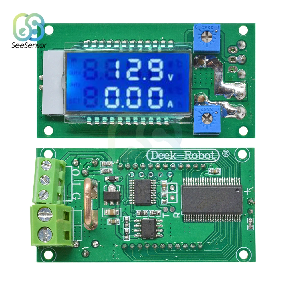 Цифровой вольтметр амперметр измеритель напряжения и силы тока постоянного 100 в