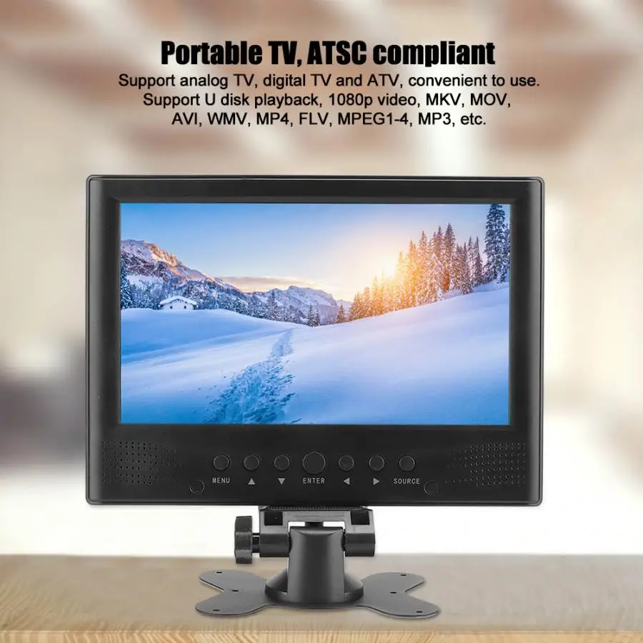 LEADSTAR 9-дюймовый ATSC телевизор 800*480 портативный автомобильный цифровой аналоговый