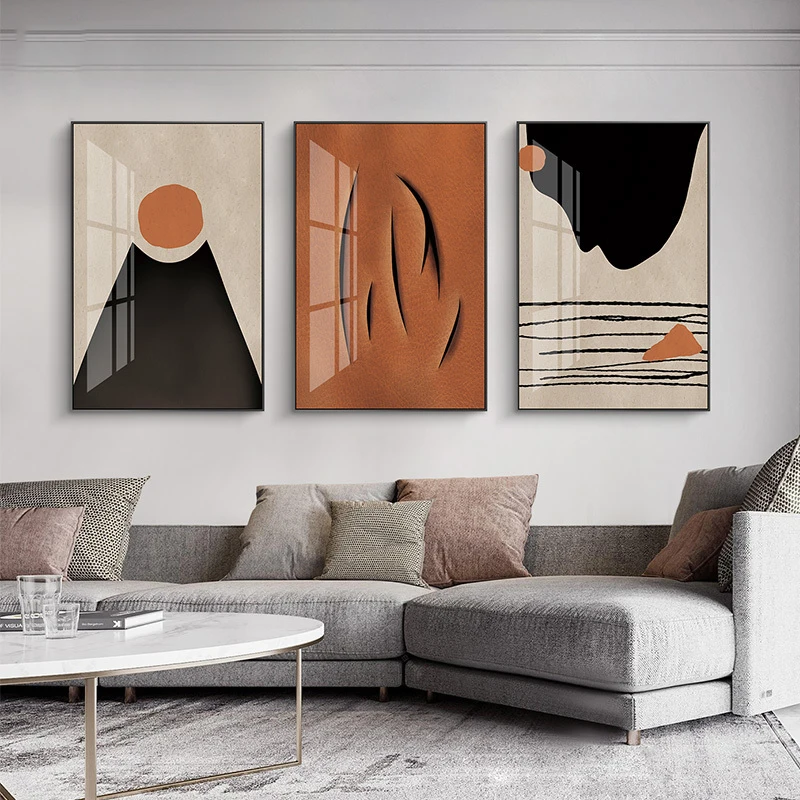 

Abstract Black White Geometry Colorful Nordic Poster And Prints Wall Art Canvas Decor Living Room Bedroom Study Home Decoration