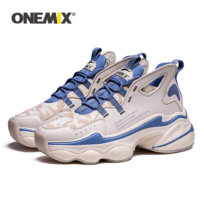 Спортивная обувь ONEMIX для мужчин и женщин модная повседневная с толстой подошвой