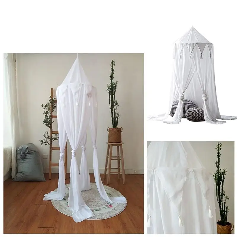 36Ins новый стиль детская треугольная шифоновая палатка с кисточками реквизит для