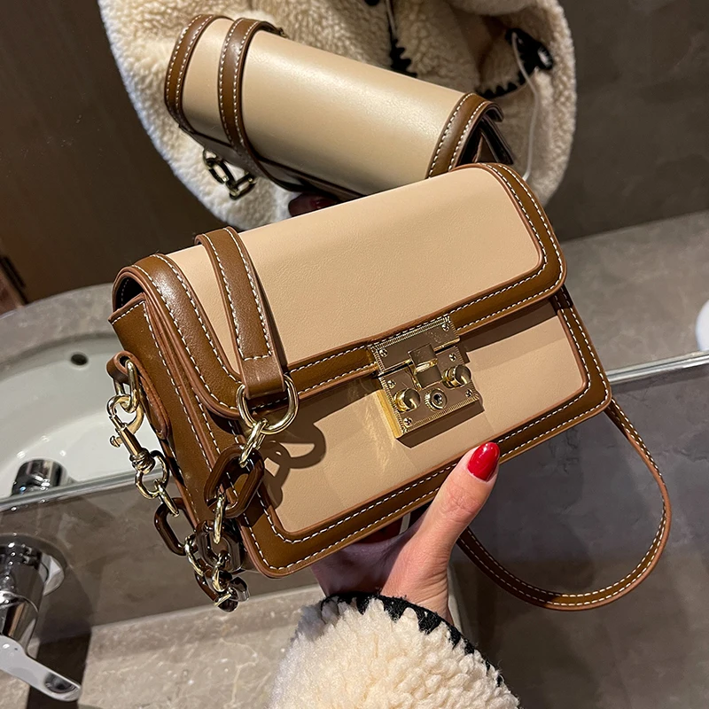 

Small PU Leather Underarm Crossbody Shoulder Bags with Ribbon for Women 2021 hit Winter Branded Designer Fashion Handbags