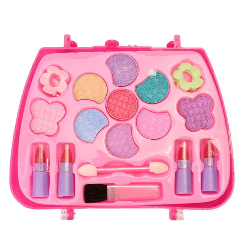 Princess Toys Girl Makeup Tools Set Suitcase Cosmetic Pretend Play Kit Kids Gift M09