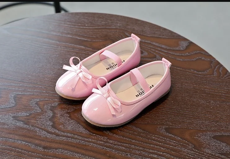 Новинка Сезон весна осень Детская черная кожаная обувь Танцевальная принцессы