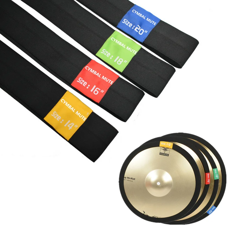 14 16 18 20 дюймов Cymbal Mute Circle Ring Drum Set Hi-hat тренировочный глушитель 4 размера на выбор |