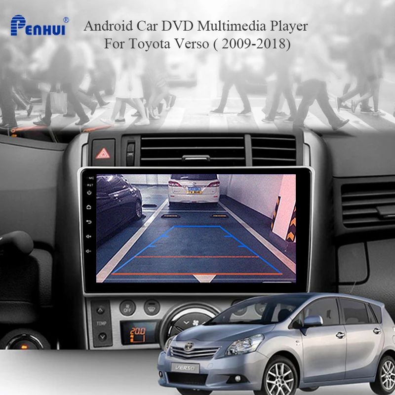 

Android Car DVD For Toyota Verso ( 2009-2018) Car Radio Multimedia Video Player Navigation GPS Android 10.0 Double Din
