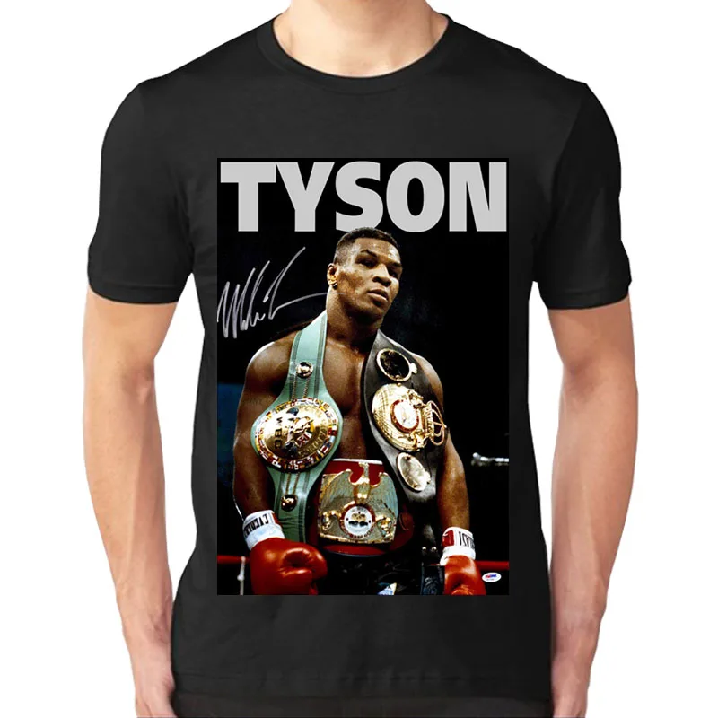 Боксер Mike Tyson Memorializes футболка для занятий боксом боксерская с короткими рукавами