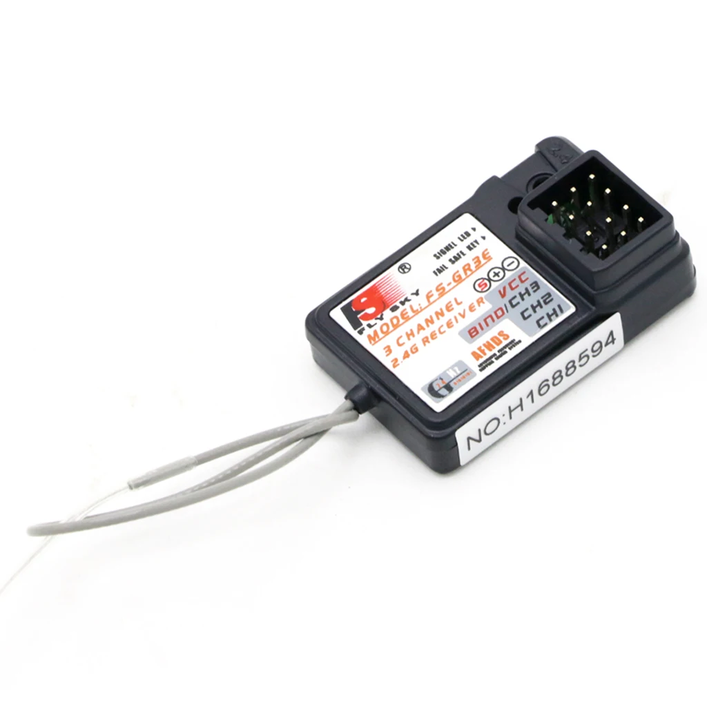 

FS-GT3C 2.4G 3CH Digital Transmitter/Receiver with Fail-Safe for RC Car / Boat