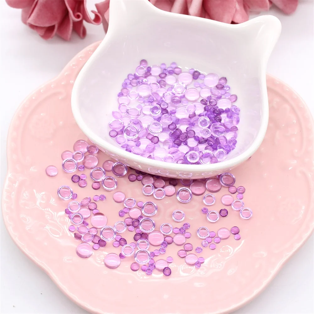 

350pcs Purple Simulation Dewdrop Waterdrop Droplets Stones for DIY Paper Craft Card Making Decor Accessories Scrapbooking