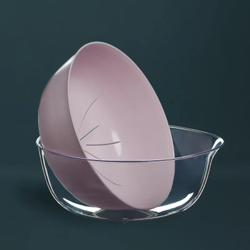 

Household Double-layer Washing Basket Drain Basket Thick Plastic Washing Basket Fruit Basket Kitchen Sink Filter Water Basket