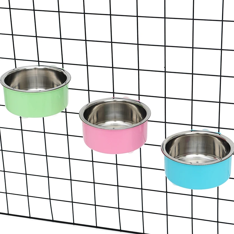 

Cat Bowl Hang Dog Cat Cage Puppy Kitten Feeder Pet Food And Water Bowls For Cats Dogs Feeders Pet Supplies