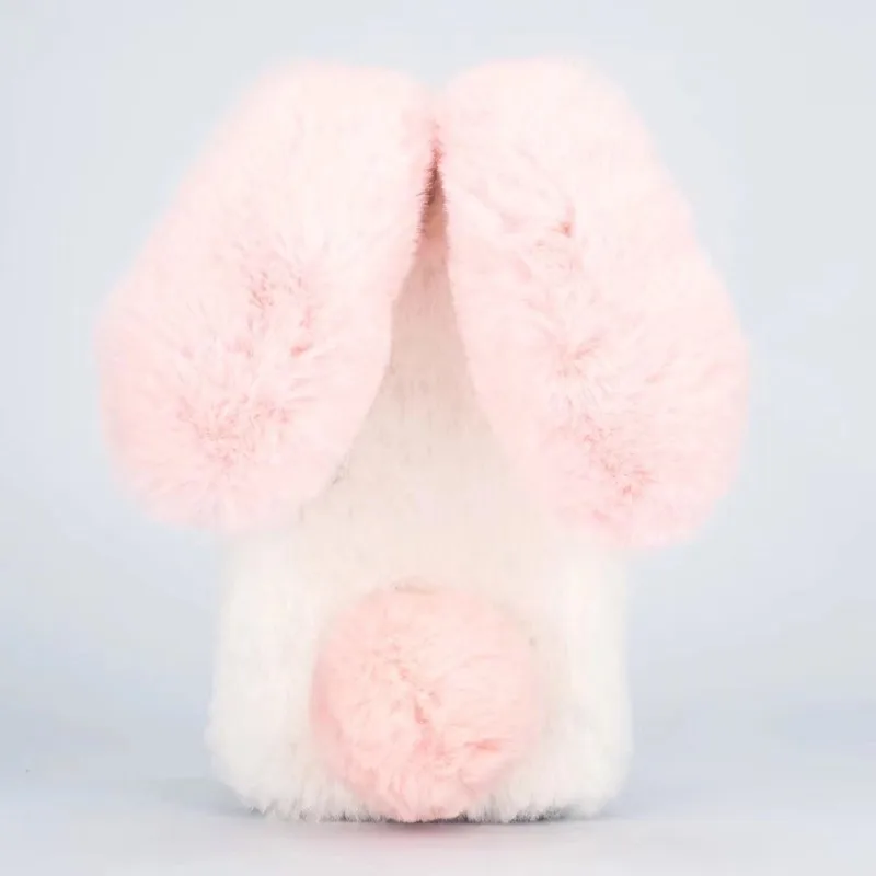 Winter Warm Cute Rabbit Case For Huawei P20 P30 Pro P8 P9 Lite Chrismas Gift Plush Fur Soft Silicon Phone Case For Mate 20 Pro - Цвет: White Cover Pink Ear