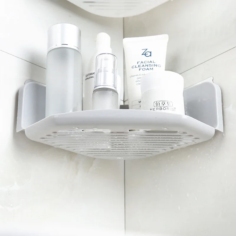 Угловая полка для душа настенный держатель без дрели органайзер хранения