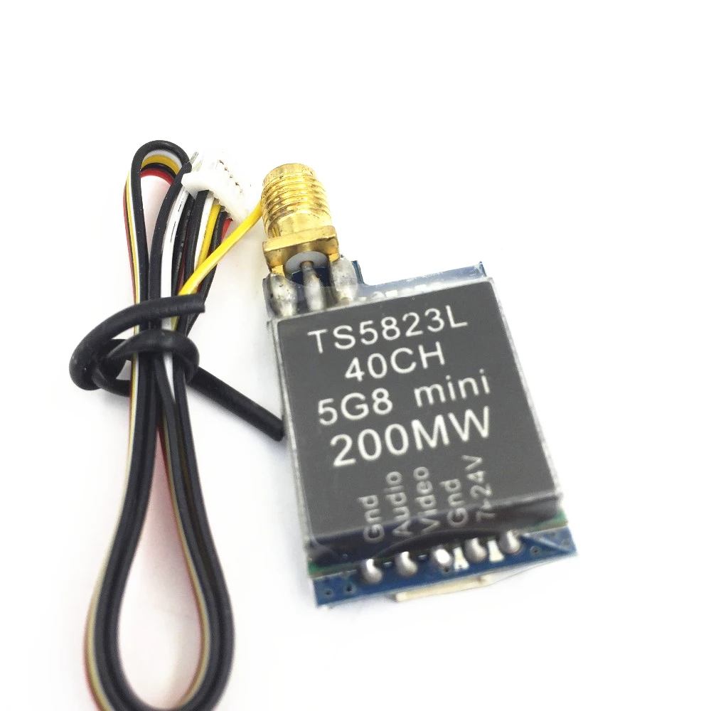 TS5823L 5 8G 40CH Mini FPV 200mW беспроводной AV видео модуль передатчика для квадрокоптера/RC