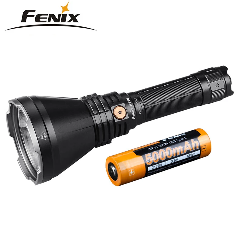 Новый охотничий фонарик дальнего действия Fenix HT18 CREE XHP35 HI светодиодный 1500 люмен с