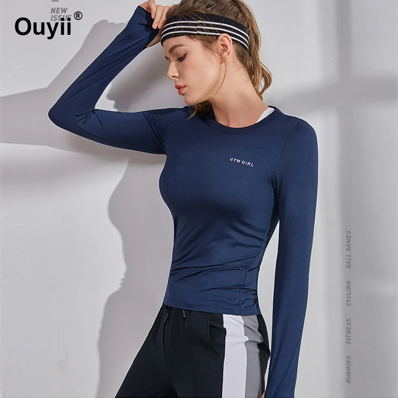 Женская Спортивная футболка для фитнеса спортивный бег Бодибилдинг рубашки