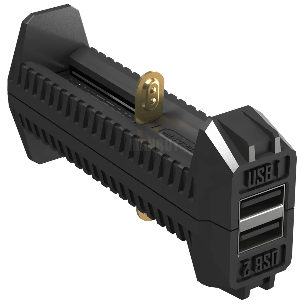 Зарядное устройство NITECORE F2 с USB-портом и 2 аккумуляторами 18650 | Лампы освещение