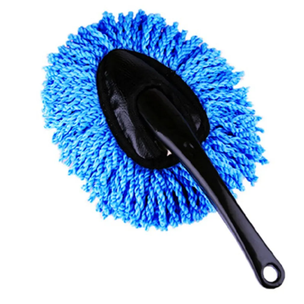

Car Duster Blue Small Wax Tow Washable Triangular Brush With ABS Plastic Handle Car Cleaning Supplies