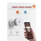 Пожарная сигнализация Zigbee, детектор дыма для умного дома, высокая чувствительность, датчик безопасности, бесплатная доставка
