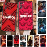marvel shang chi for xiaomi redmi note 10s 10 9t 9s 9 8t 8 7s 7 6 5a 5 pro max soft black phone case