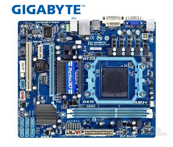 Материнская плата Socket AM3 +/AM3 DDR3 Gigabyte материнская для настольных ПК usb 2 0 16 ГБ 78LMT S2 S2P